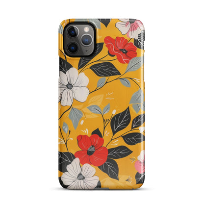 Yellow Floral Phone case for iPhone