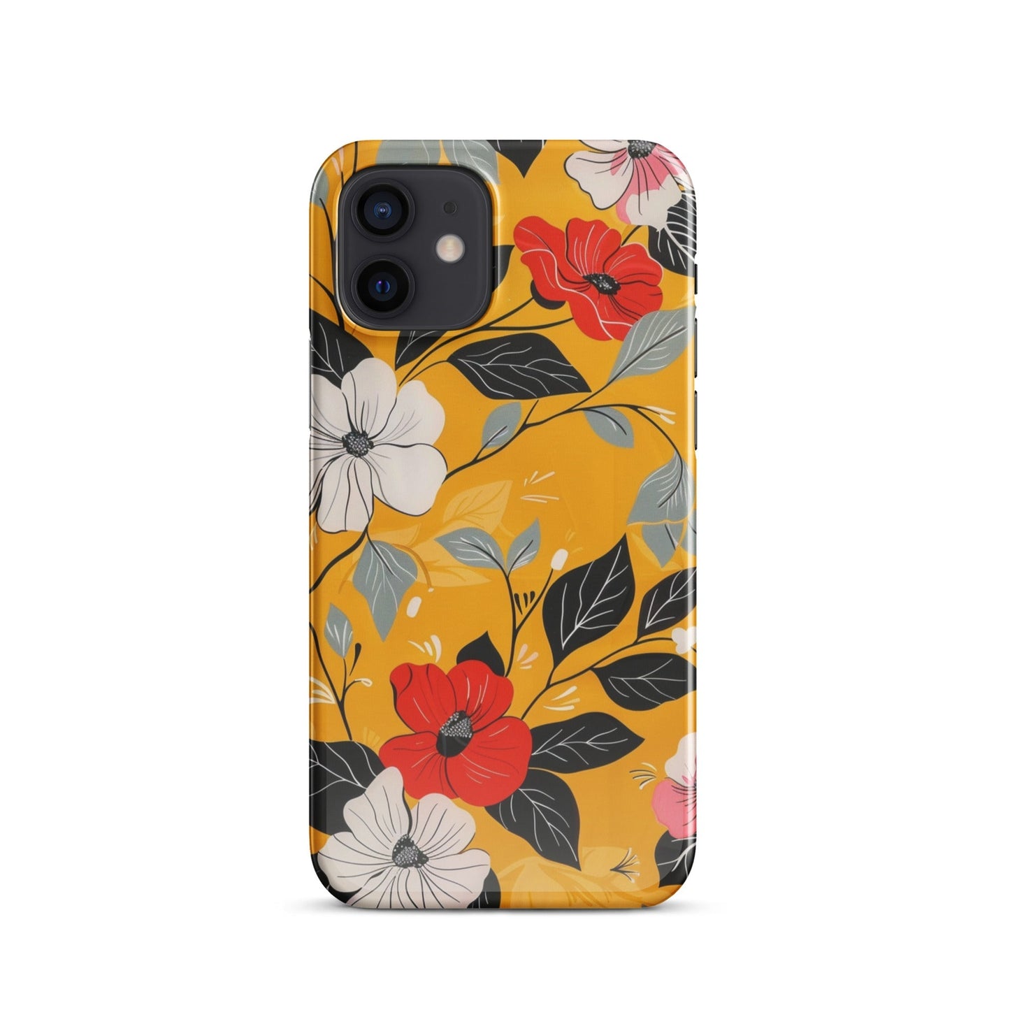 Yellow Floral Phone case for iPhone