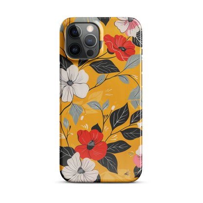 Yellow Floral Phone case for iPhone
