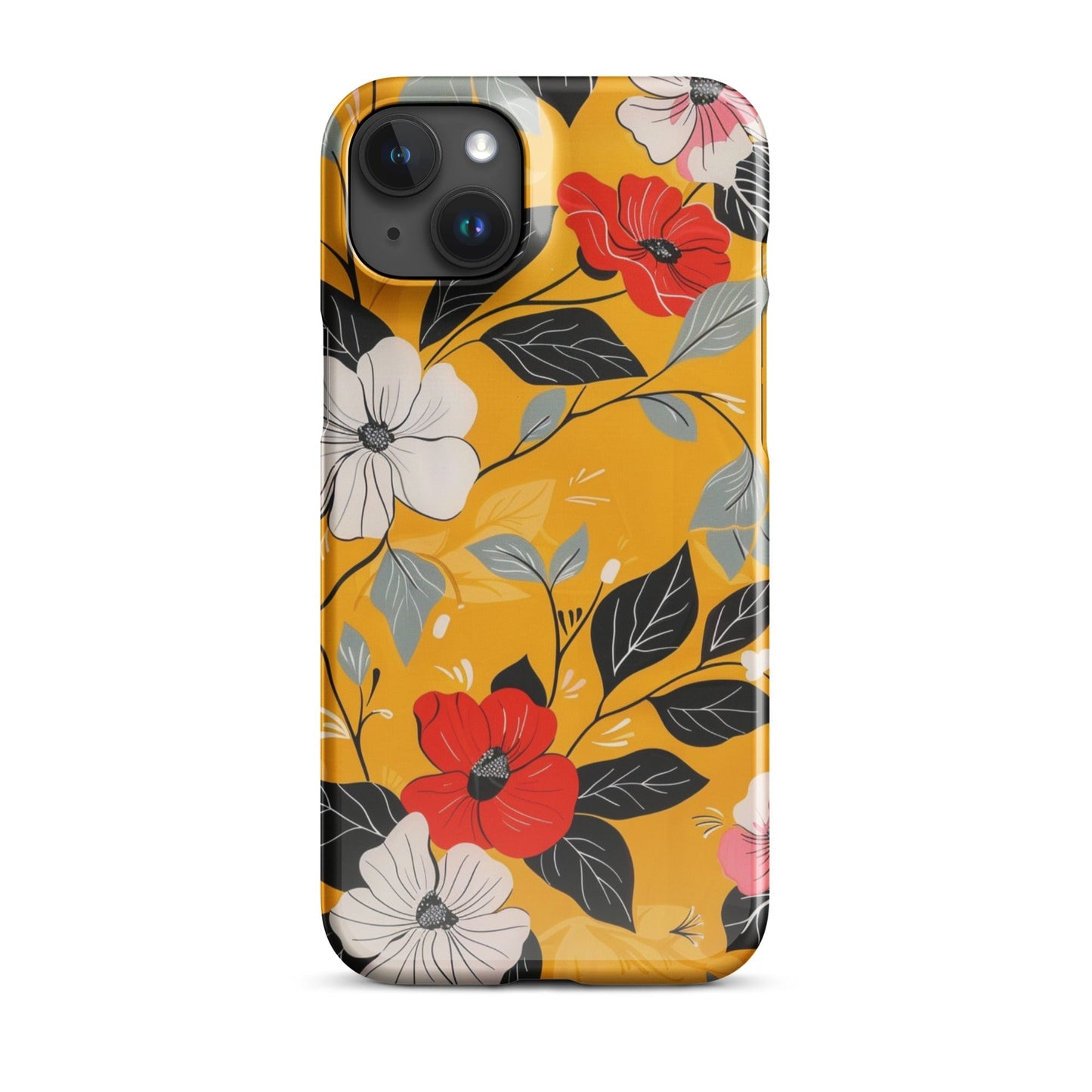 Yellow Floral Phone case for iPhone