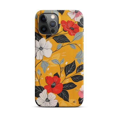 Yellow Floral Phone case for iPhone