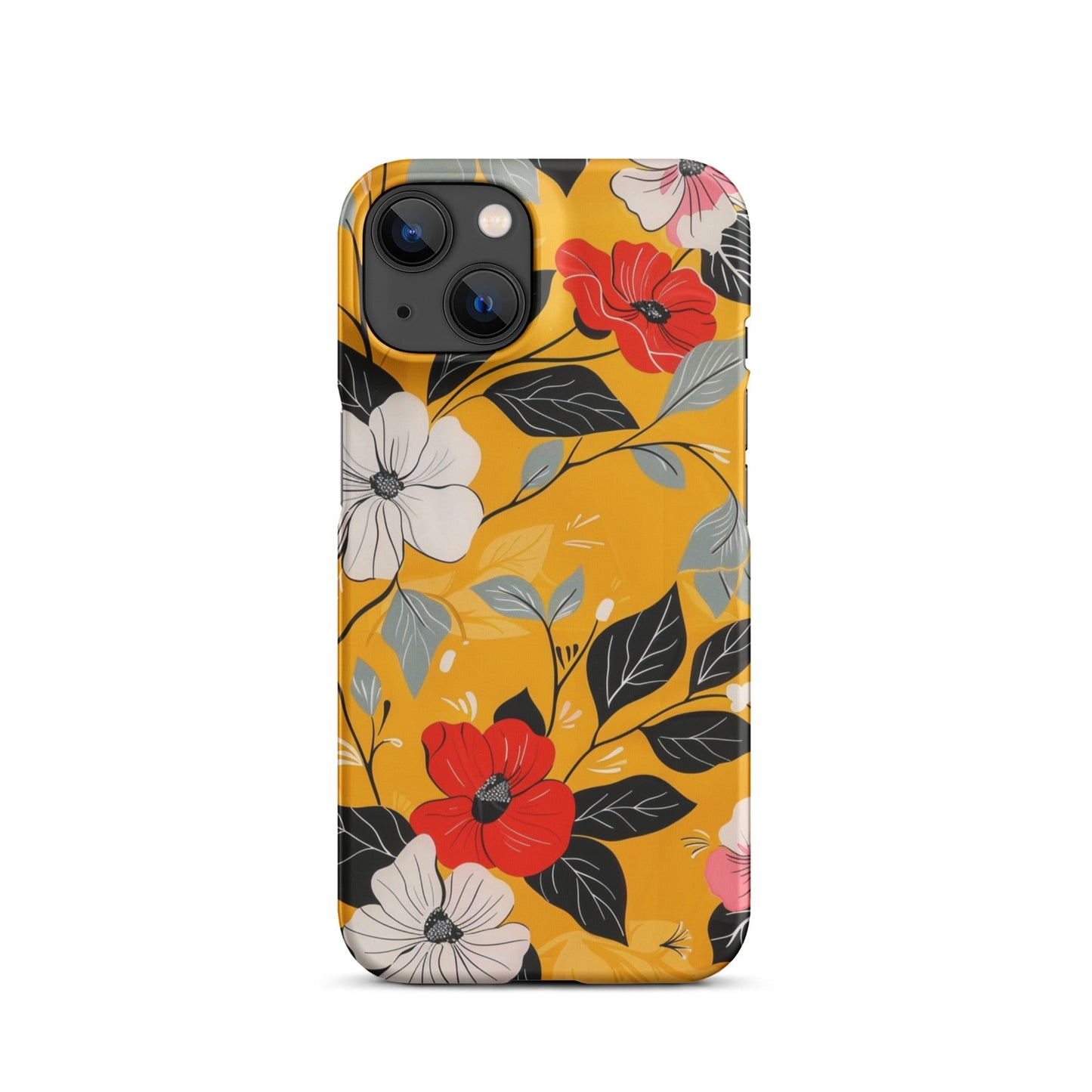 Yellow Floral Phone case for iPhone